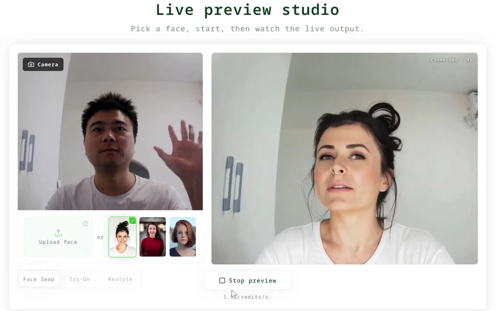 LiveFaceSwap AI screenshot 1