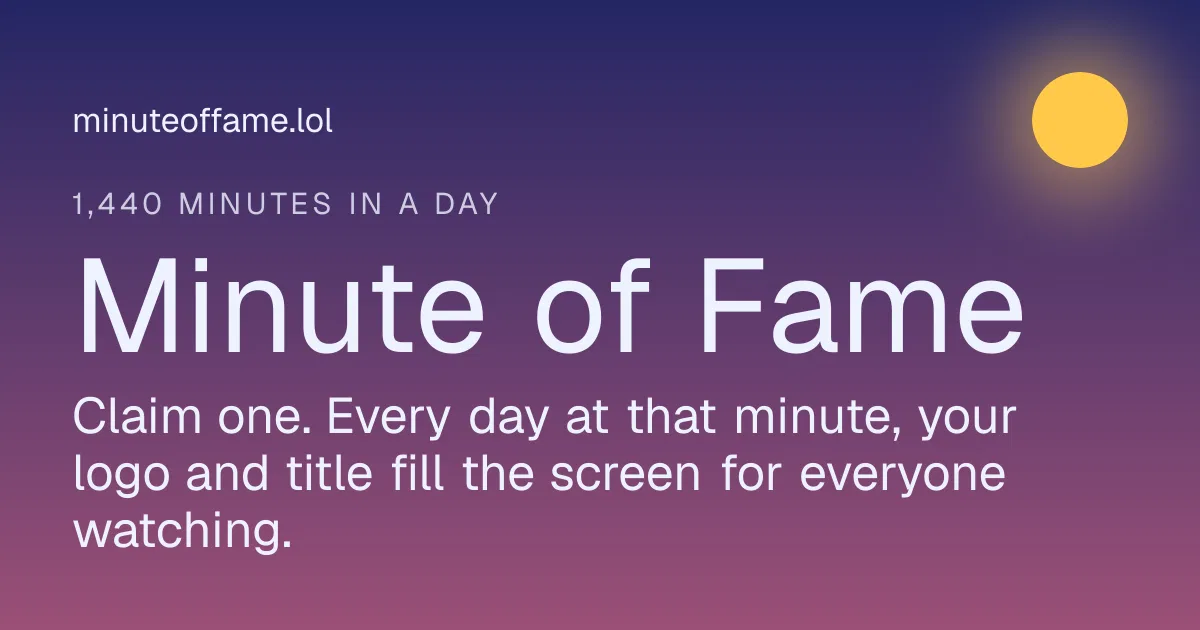 Minute of Fame screenshot 1