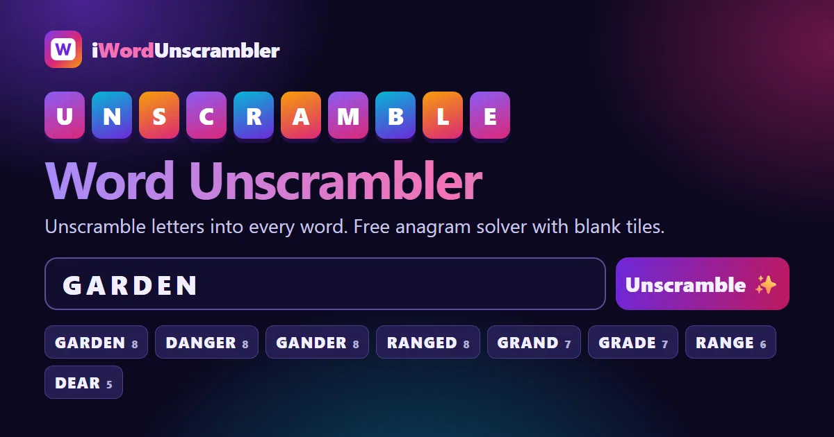 i Word Unscrambler screenshot 1