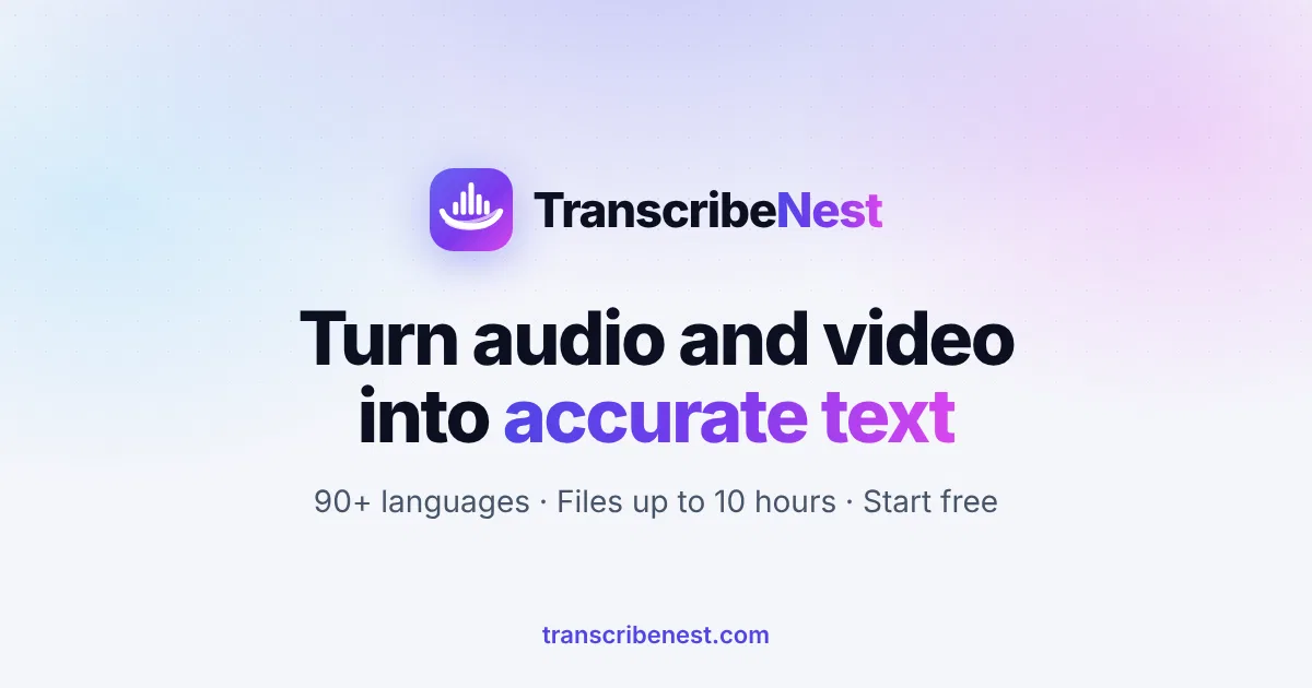 TranscribeNest screenshot 1