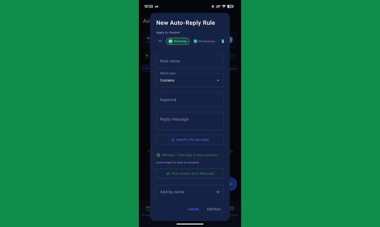 WhatsClaw screenshot 2