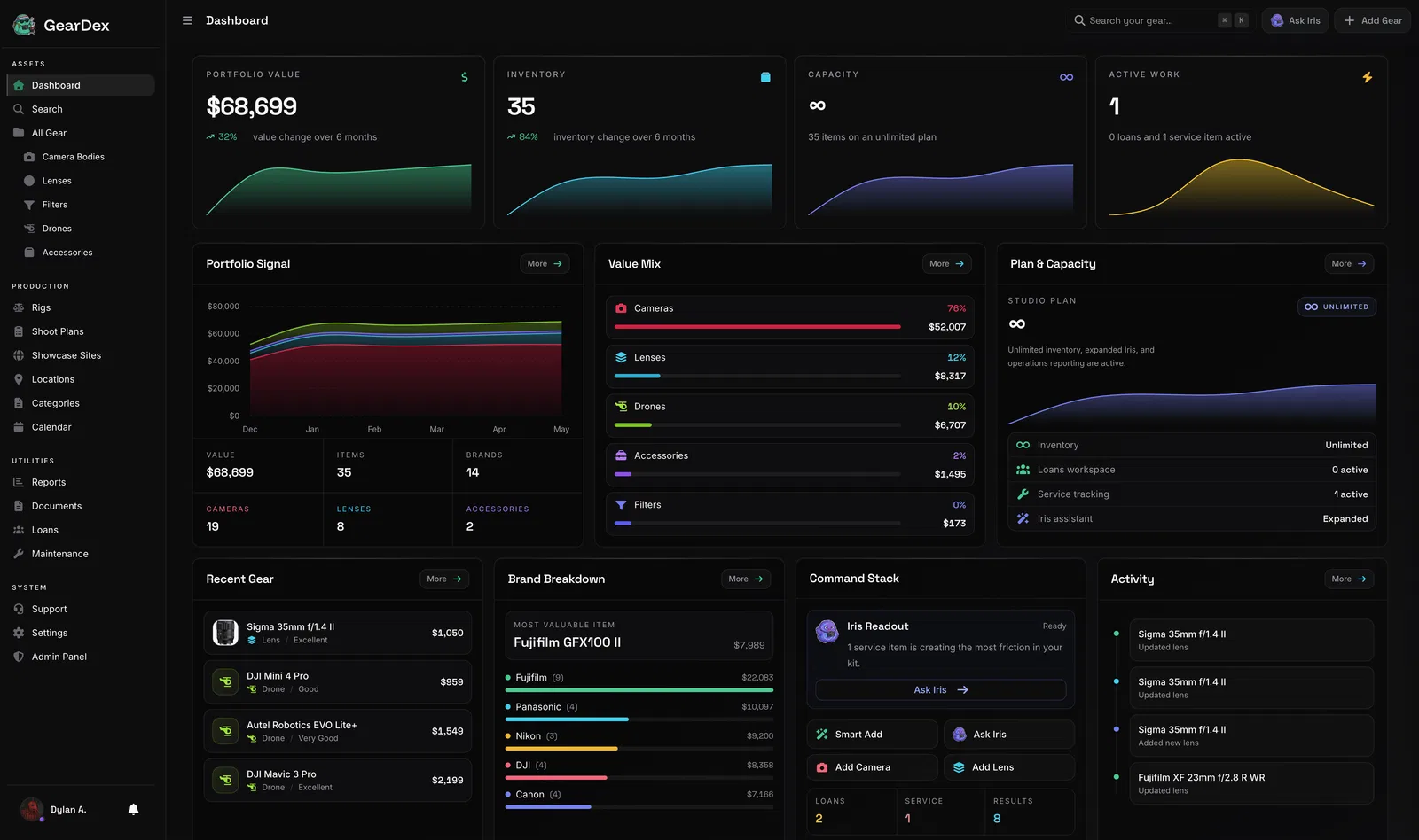 GearDex screenshot 2