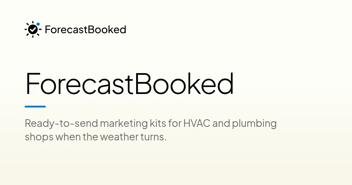 ForecastBooked screenshot 1