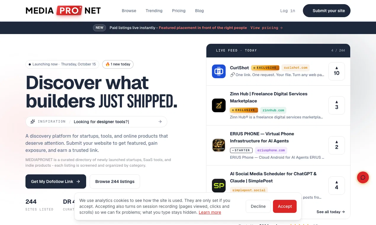 MEDIAPRONET screenshot 2