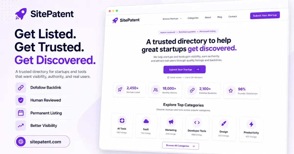 SitePatent screenshot 1