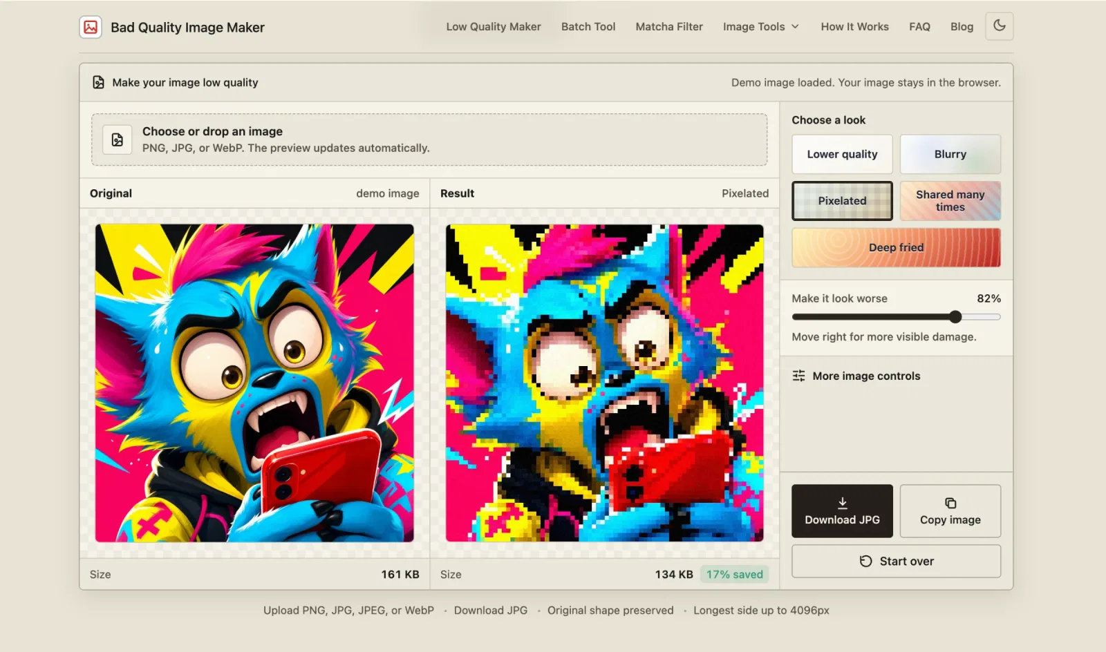 Bad Quality Image Maker screenshot 3