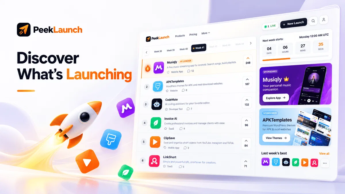PeekLaunch screenshot 1