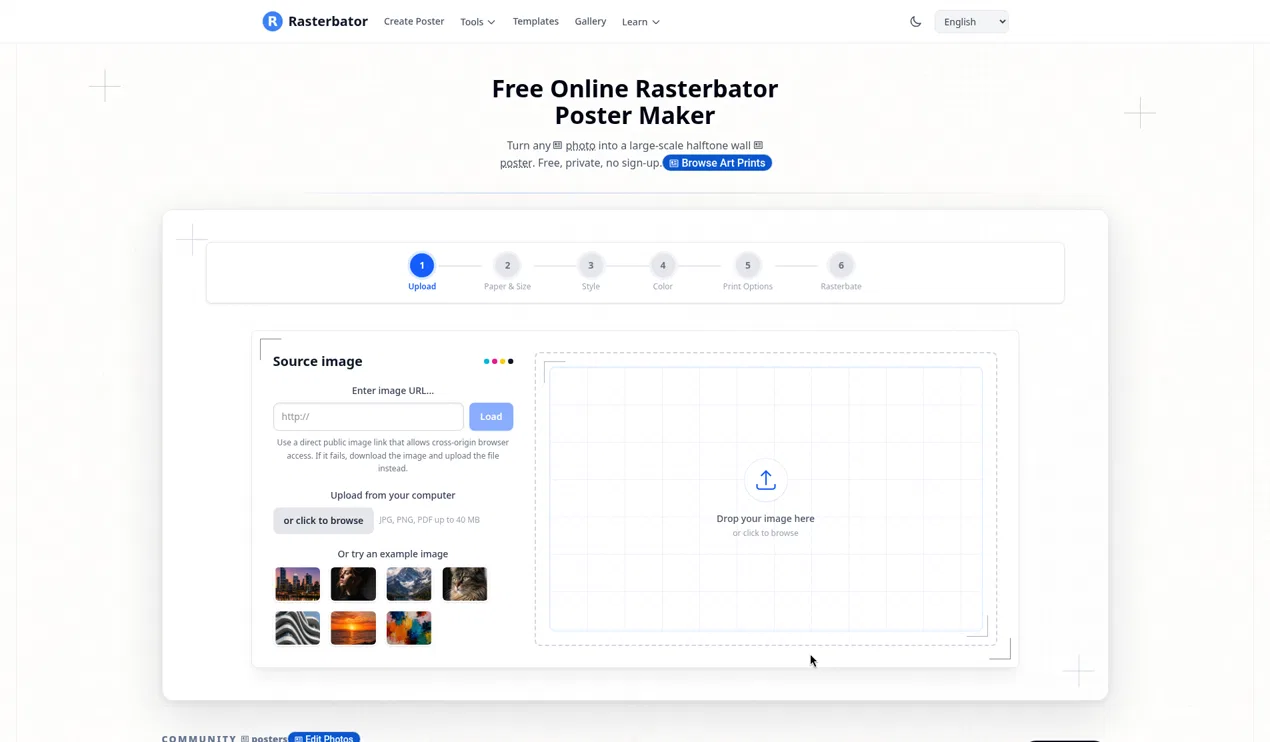 Rasterbator screenshot 1