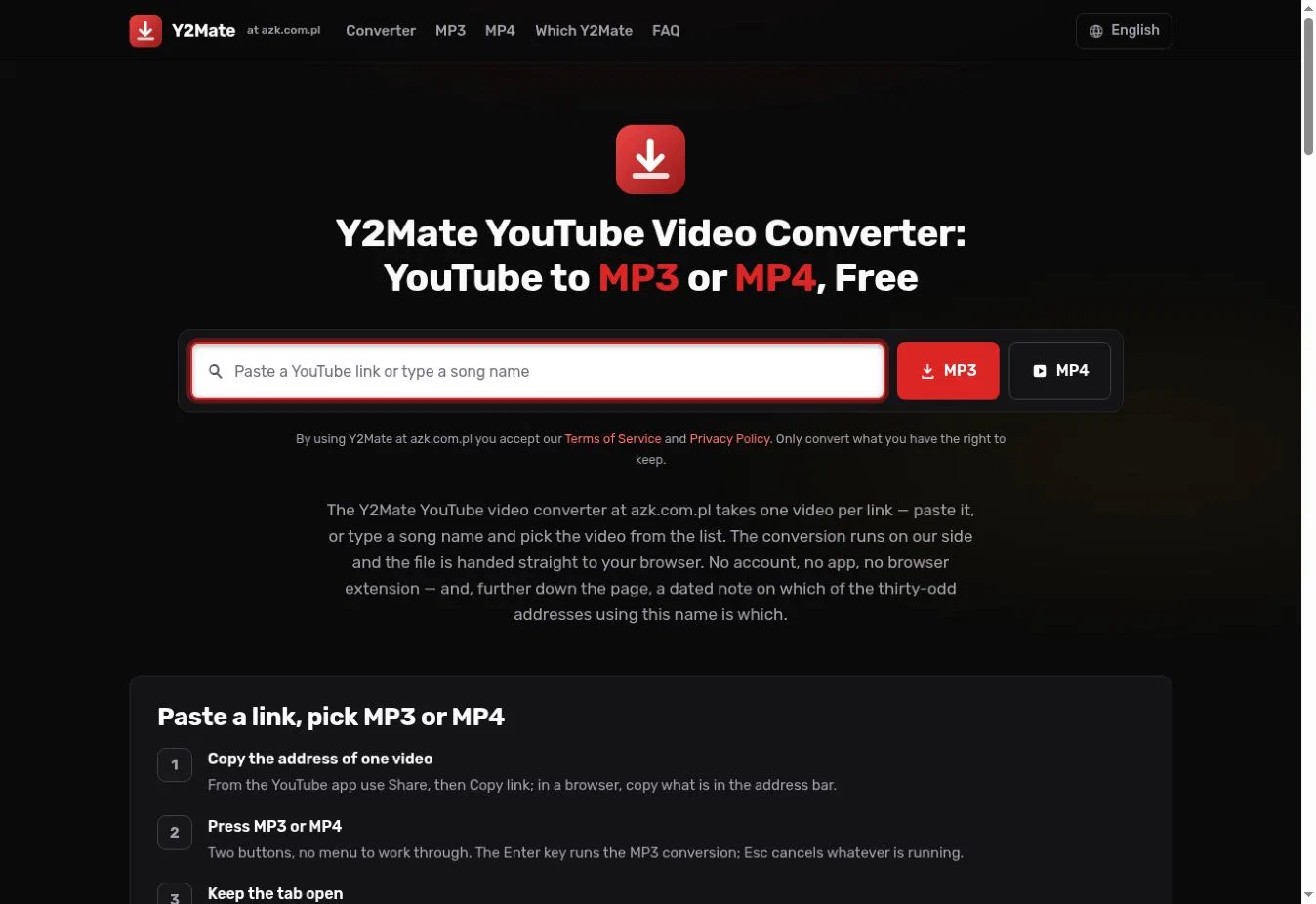 Y2Mate screenshot 1