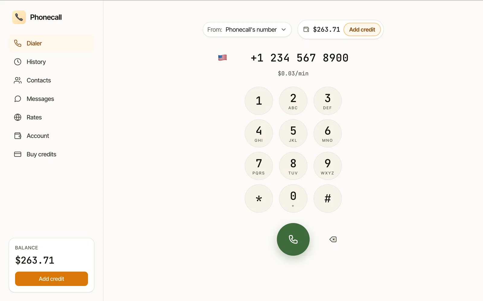 Phonecall screenshot 2