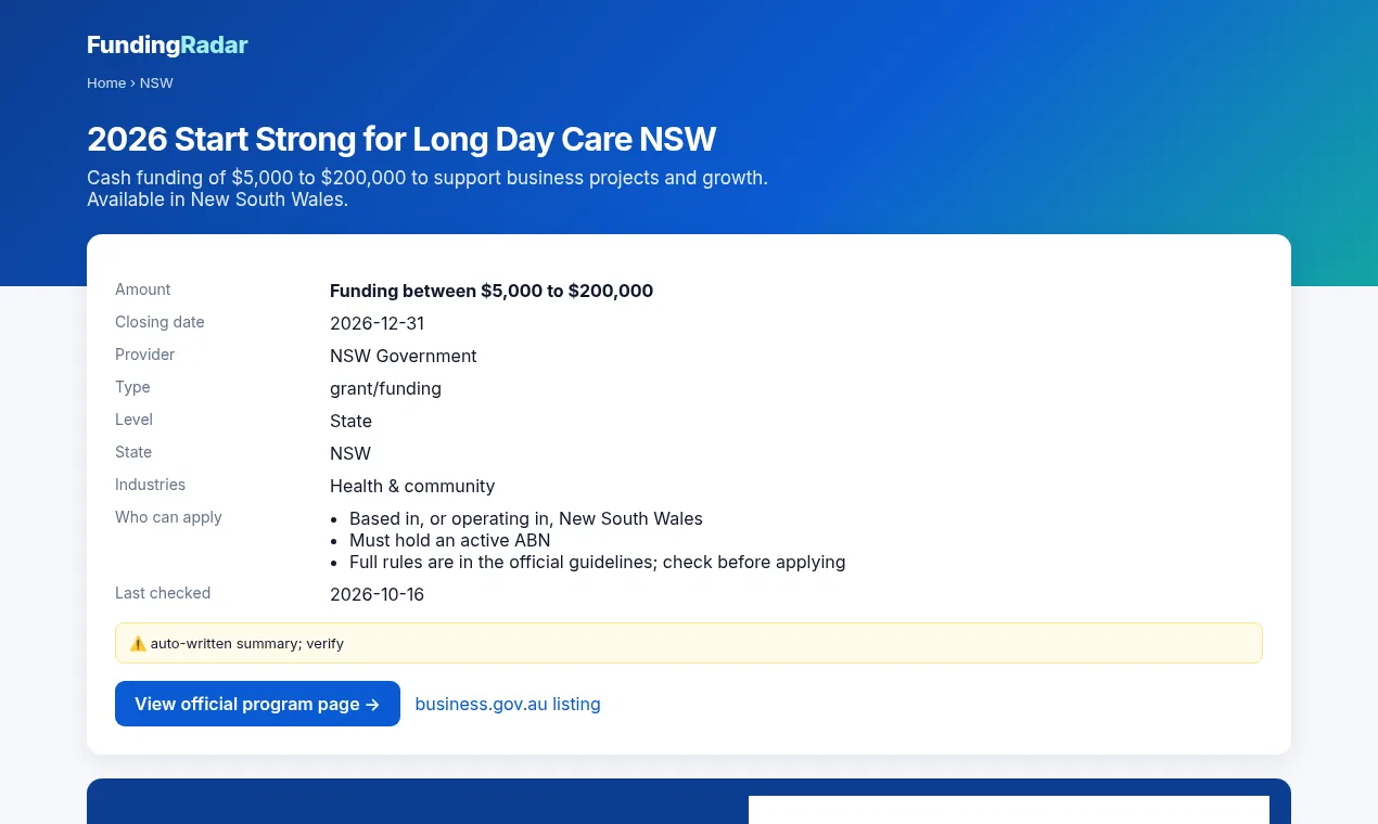 FundingRadar screenshot 2