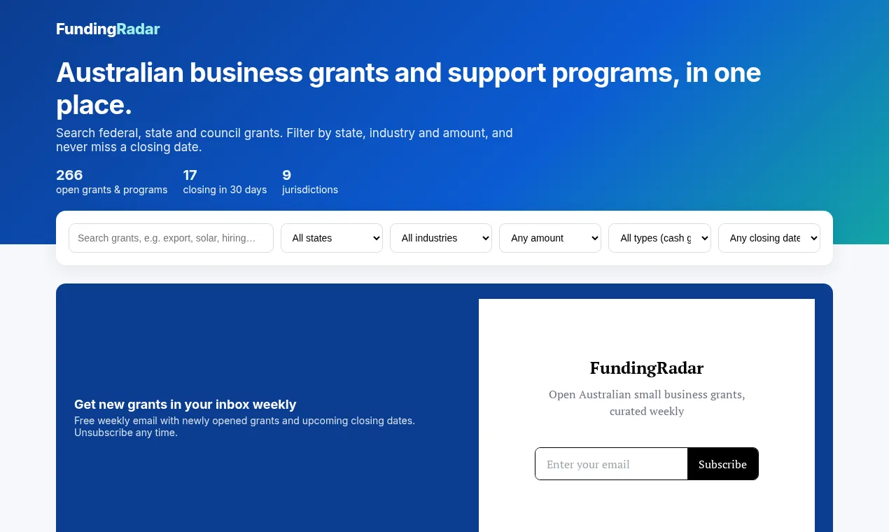 FundingRadar screenshot 1