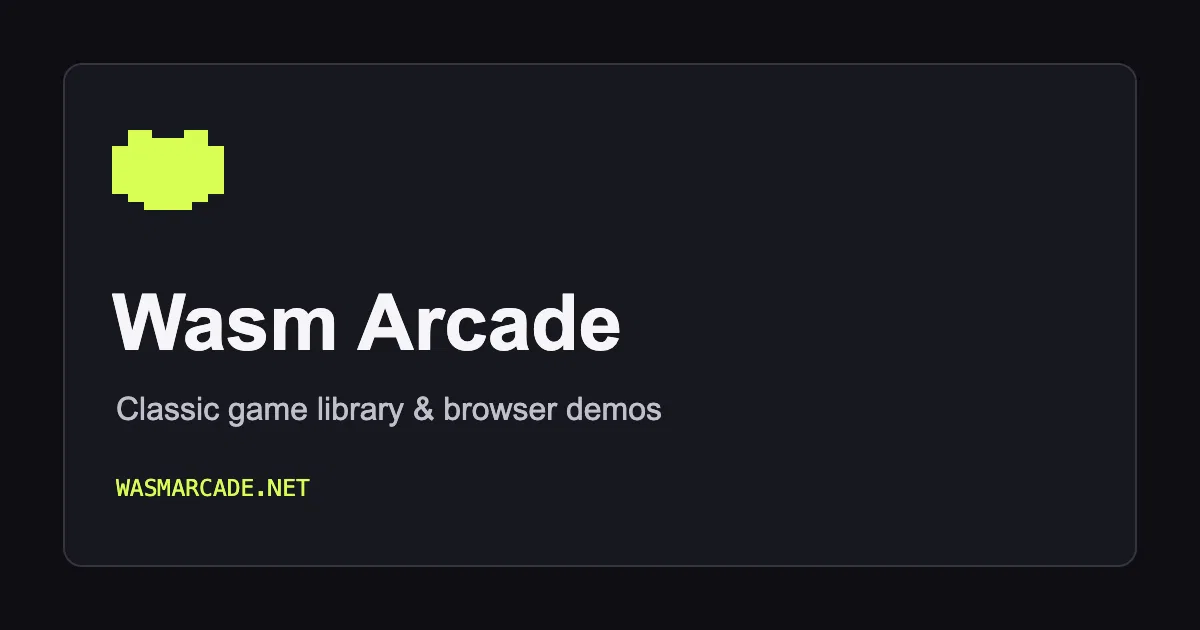 Wasm Arcade screenshot 1