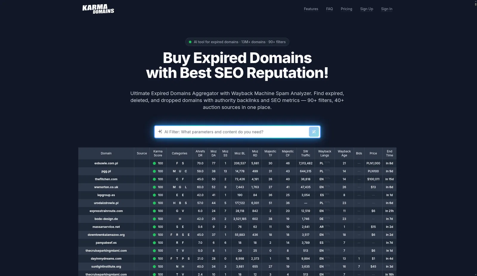 Karma.Domains screenshot 1