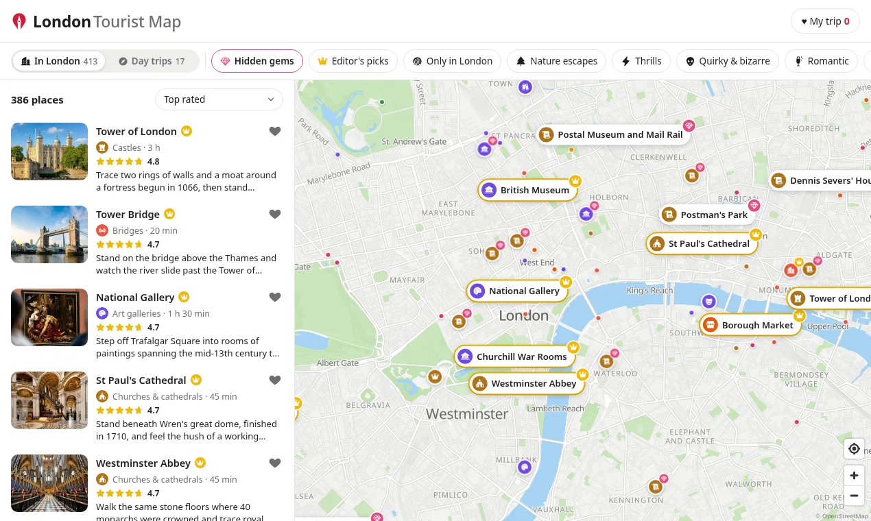 London Tourist Map screenshot 2