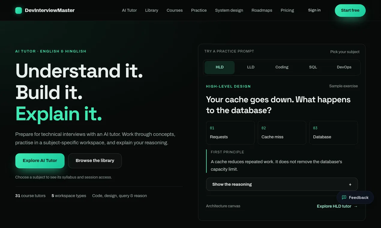 DevInterviewMaster screenshot 2