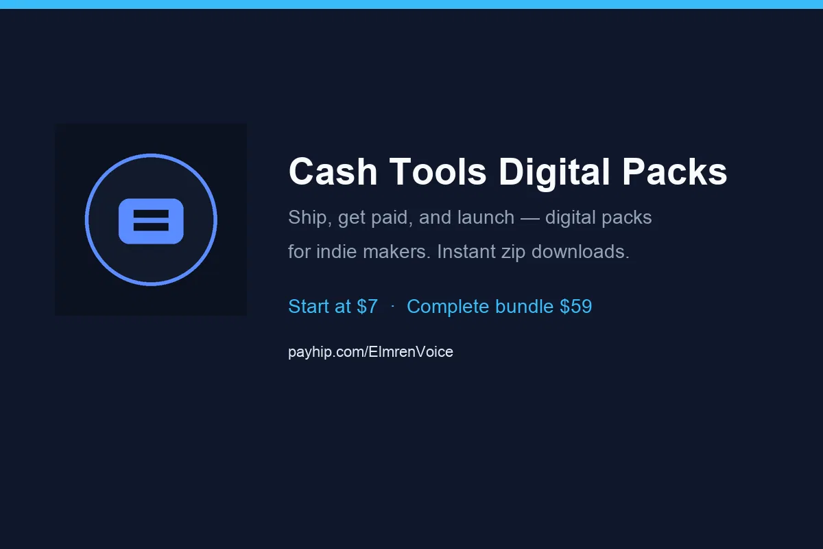 Cash Tools Digital Packs screenshot 1