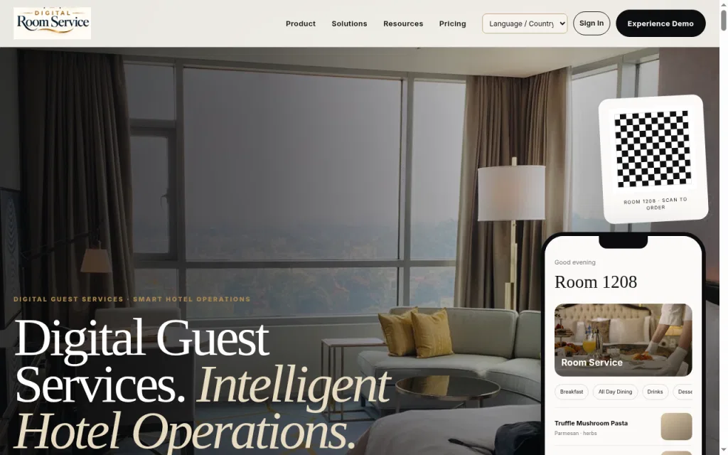 Digital Room Service screenshot 1
