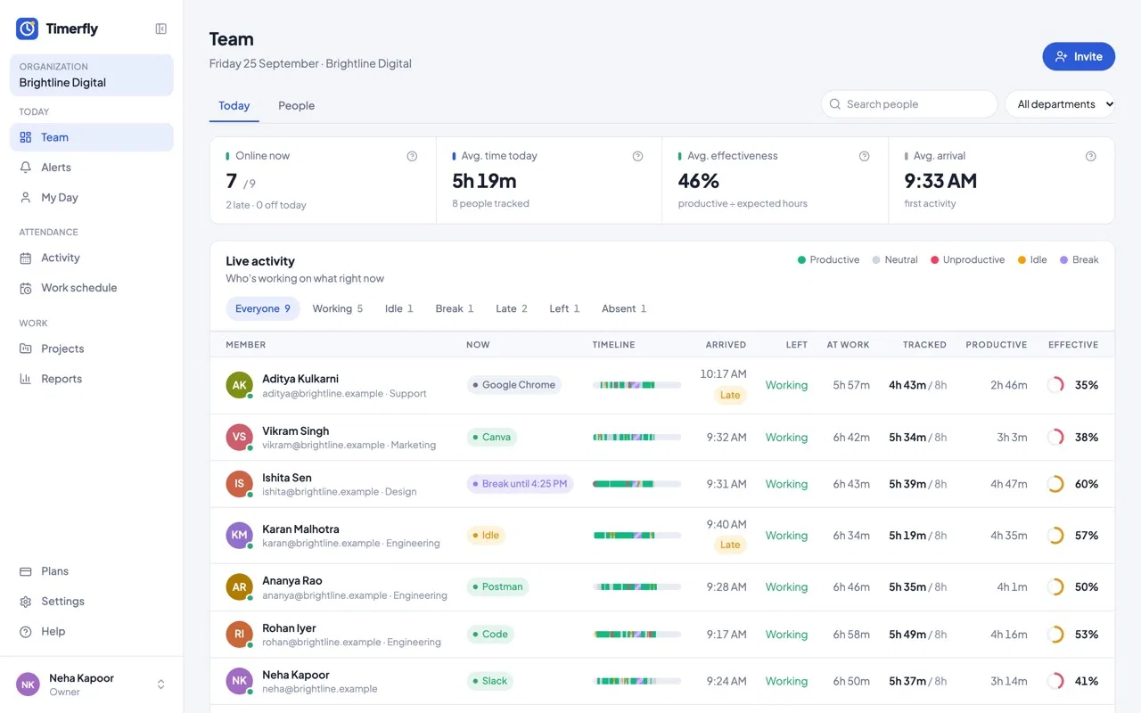Timerfly screenshot 1