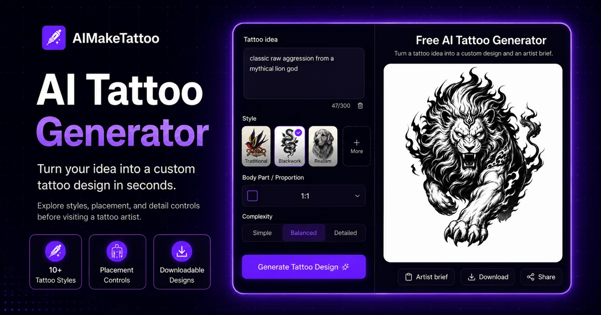 AIMakeTattoo screenshot 1