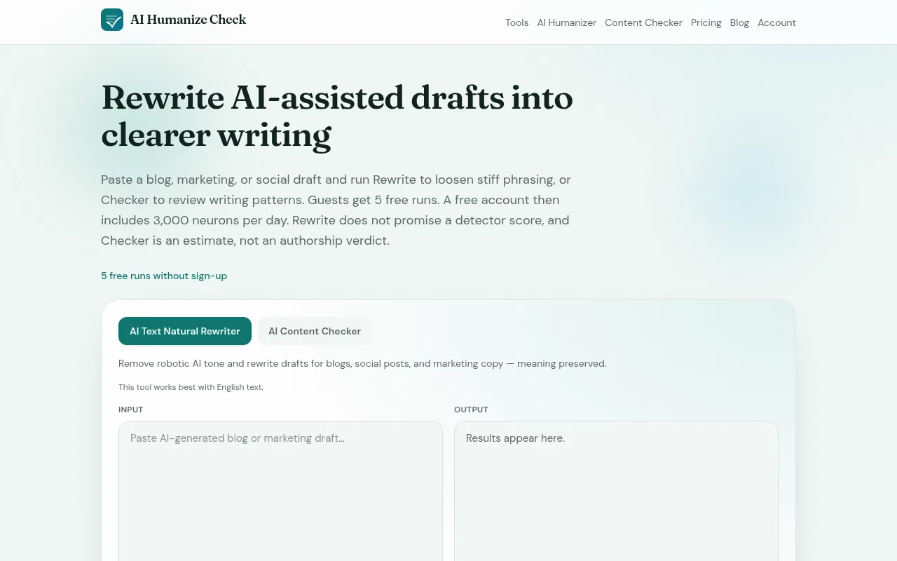 AI Humanize Check screenshot 1