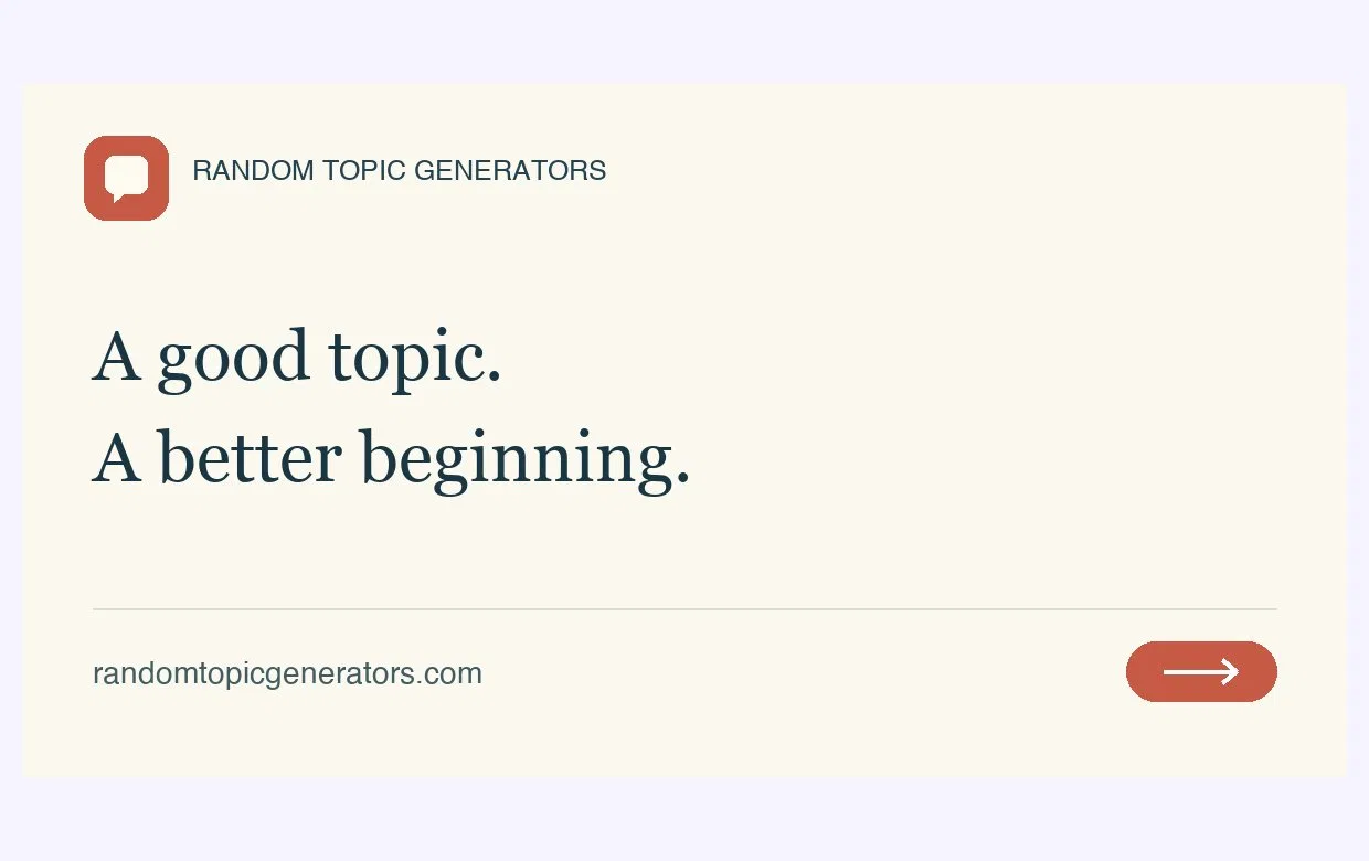 Random Topic Generators screenshot 1