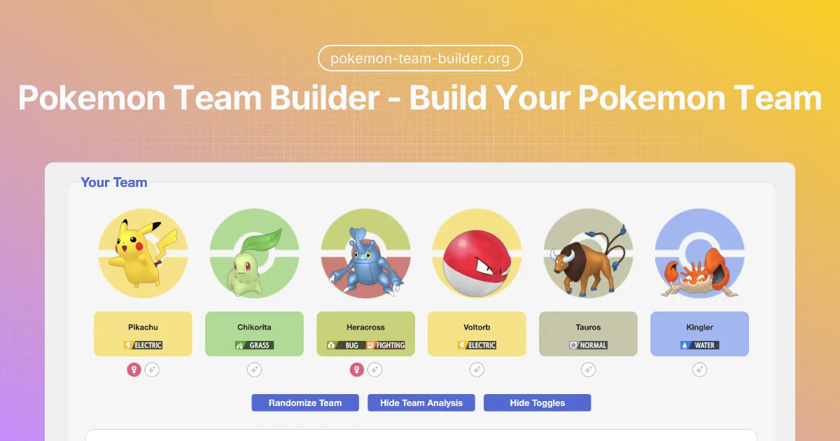 Pokemon Team Builder screenshot 1